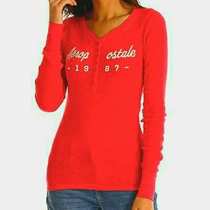 Aeropostale red orange long sleeve